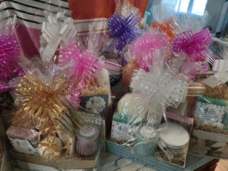 Custom large natural soap gift basket by The Garden Soapery - handmade gift set